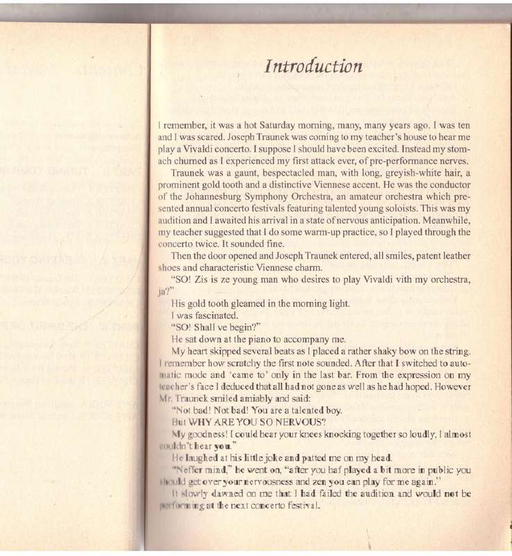 Why Are You So Nervous? The Anatomy of Stage-Fright - Alan Solomon **SIGNED**
