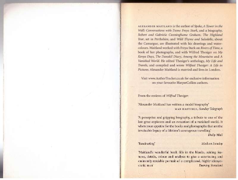 Wilfred Thesiger: The Life of the Great Explorer - Alexander Maitland