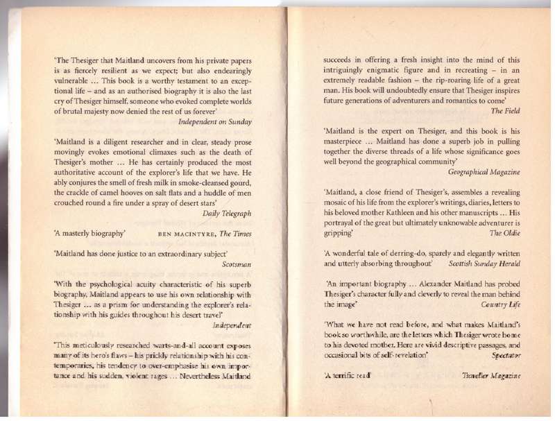 Wilfred Thesiger: The Life of the Great Explorer - Alexander Maitland