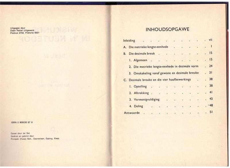 Wiskunde in`n Neutedop 4 -- Magda Botha