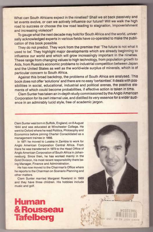 The World and South Africa in the 1990s --  Clem Sunter