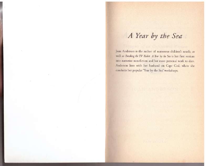 A Year by the Sea: Thoughts of an Unfinished Woman -- Joan Anderson