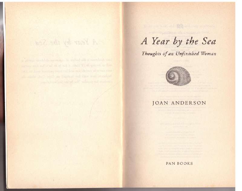 A Year by the Sea: Thoughts of an Unfinished Woman -- Joan Anderson