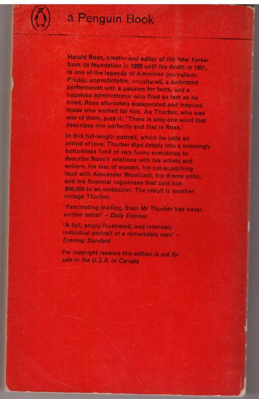 The Years with Ross  --  James Thurber