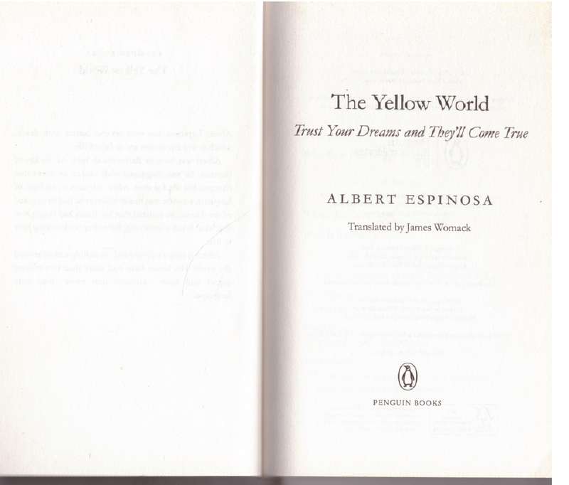 The Yellow World  - Albert Espinosa