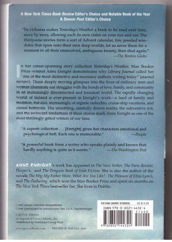 Yesterday's Weather - Anne Enright