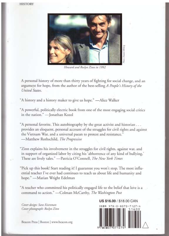 You Can't Be Neutral On A Moving Train: A Personal History of Our Times - Howard Zinn