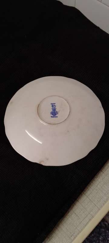 Antique Royal Doulton Norfolk Breakfast tea cup duo.