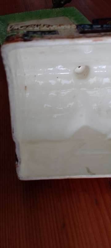 (atRr) VINTAGE - 1930s  BESWICK ENGLISH COTTAGE -  CHEESE / BUTTER DISH -base17x20cm height17cm