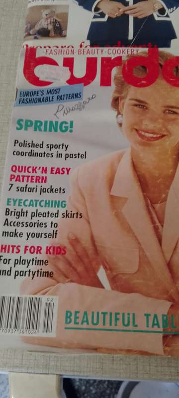 2x Burda magazines with patterns