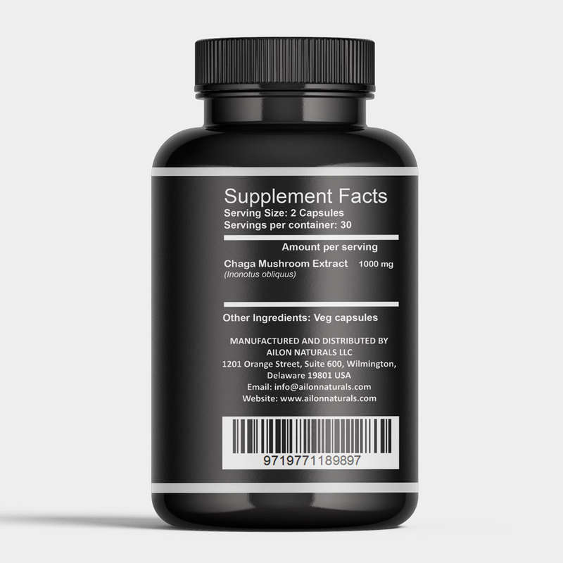 Chaga Mushroom Extract (60 caps)