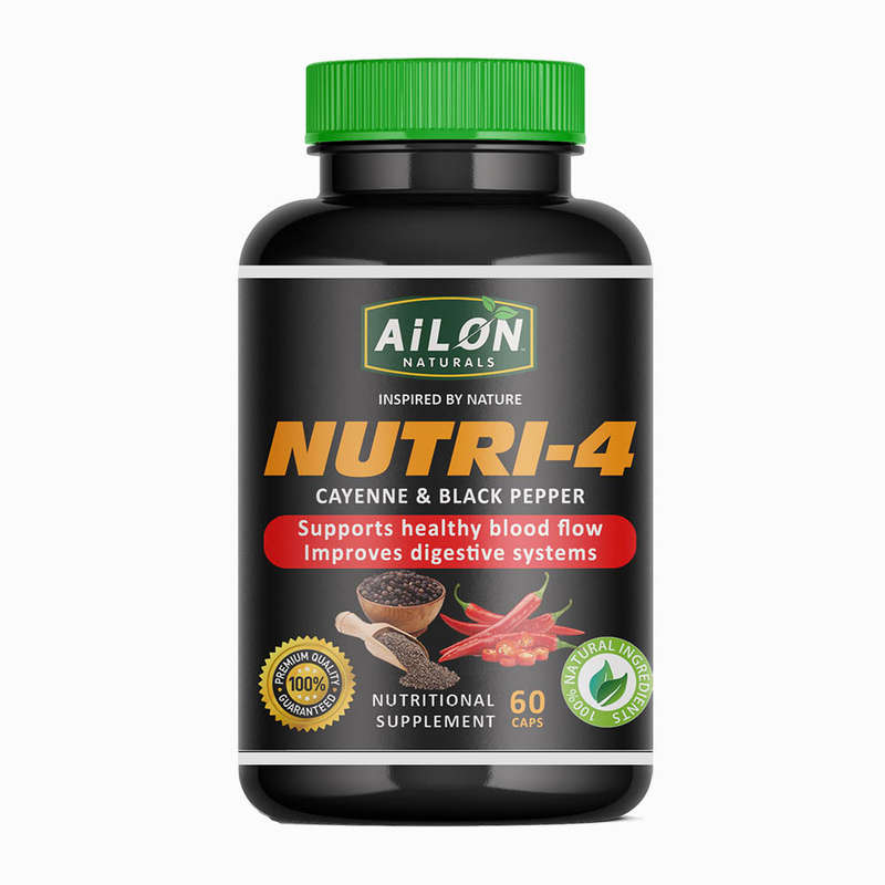 Nutri 4 - Cayenne & Black Pepper capsules (60 caps)