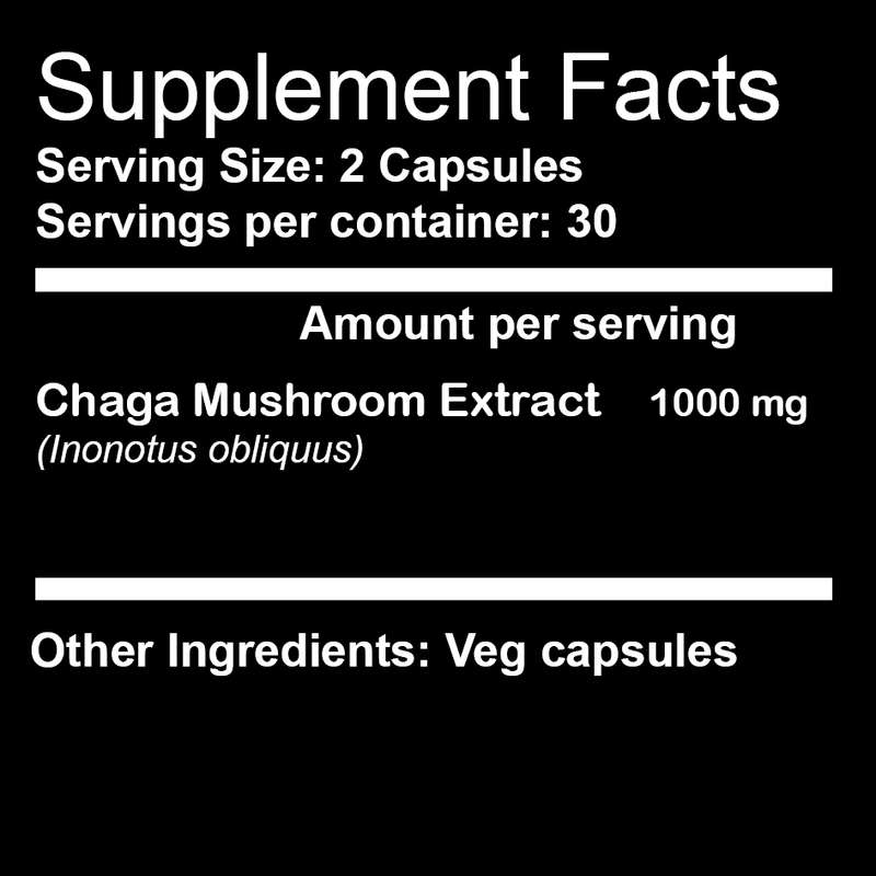 Chaga Mushroom Extract (60 caps)