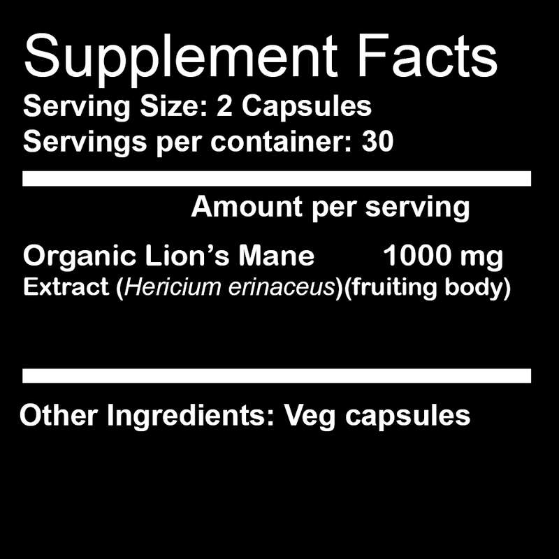 Lions Mane Extract (60 capsules)