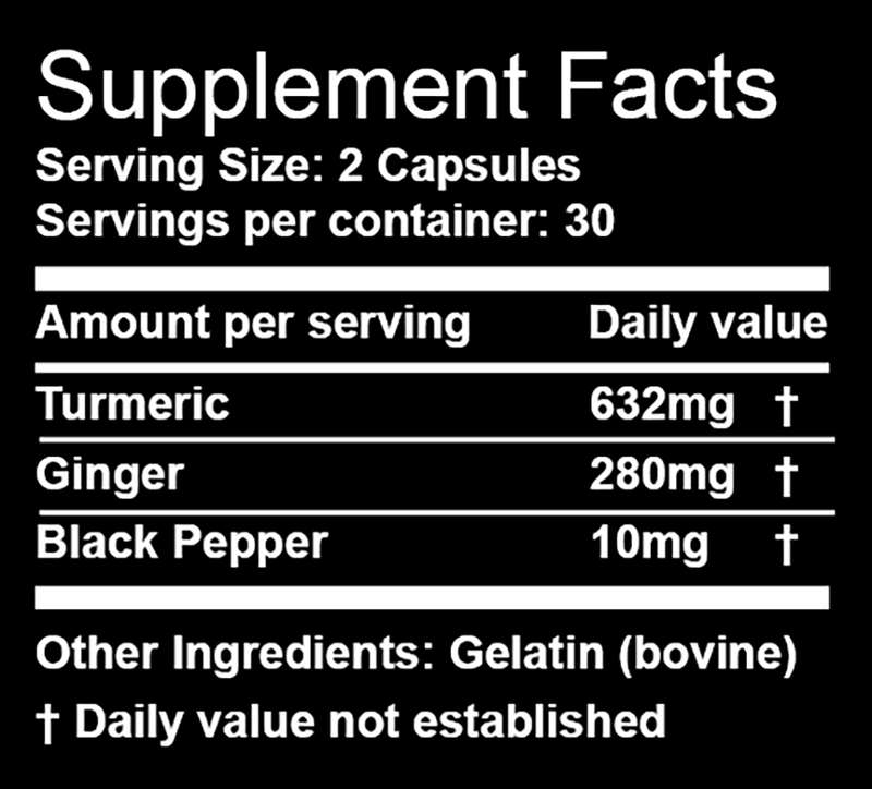 Nutri 2 - Turmeric & Ginger (60 caps)