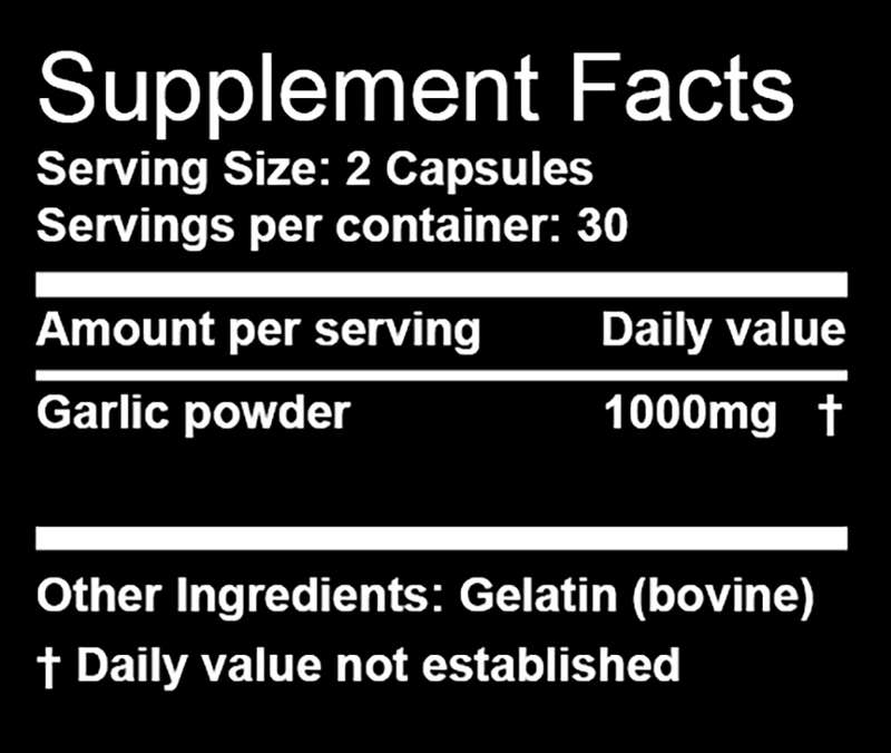 Nutri 5 - Garlic capsules (60 caps)