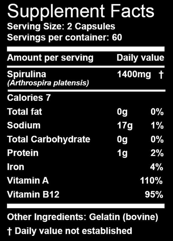 Nutri 6 - Spirulina capsules (120 caps)