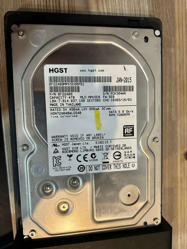 4TB external HDD