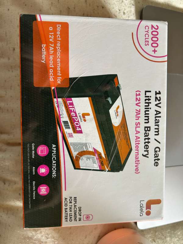 LITHIUM BATTERY LIFEPO4 12V 7AH LALELA