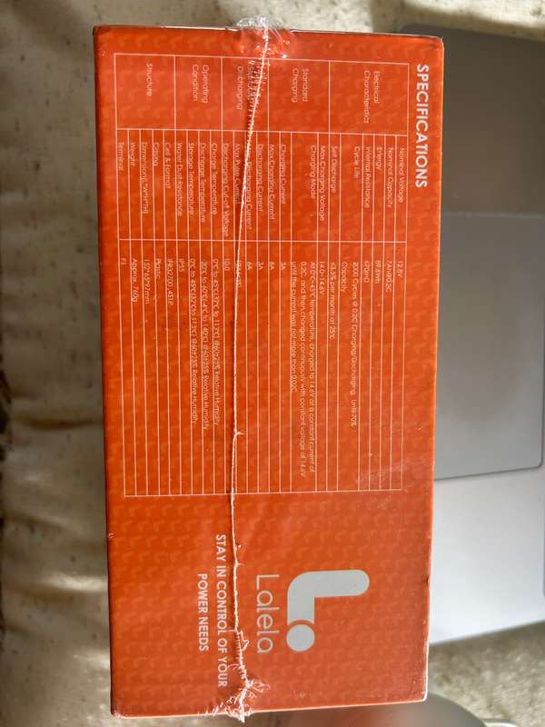 LITHIUM BATTERY LIFEPO4 12V 7AH LALELA