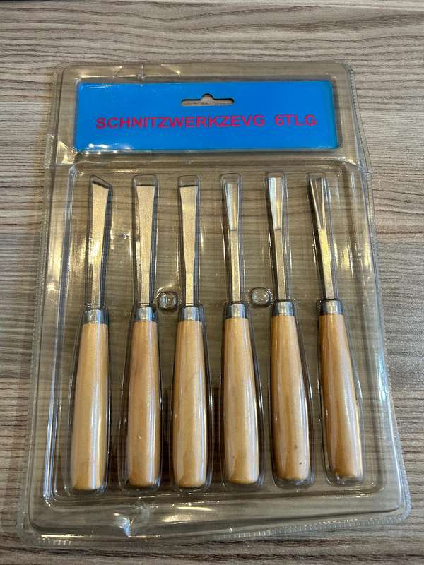 Wood carving set 6pc