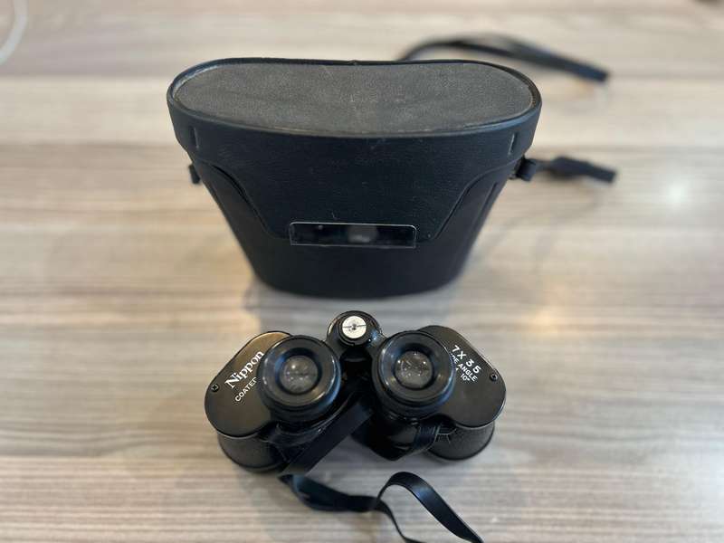 Vintage binoculars - Nippon Coated Optics 7 x 35 Wide angle field 10 degrees
