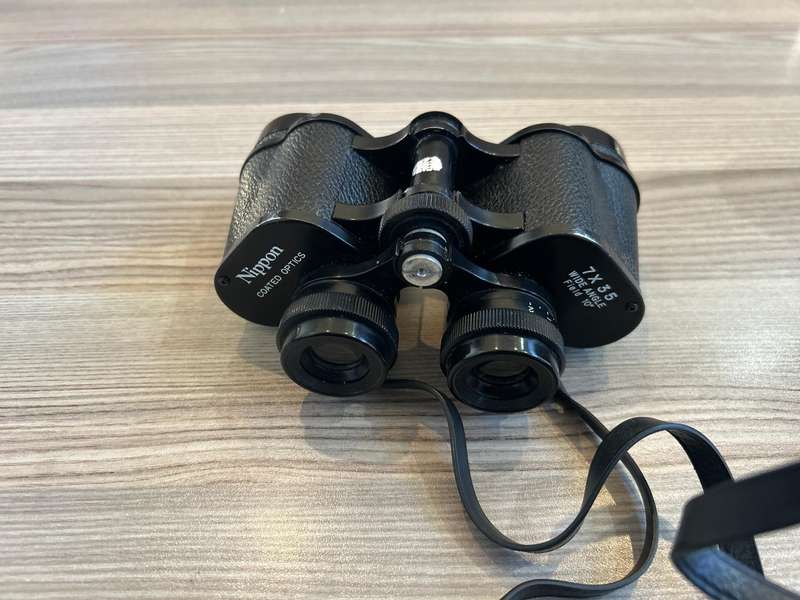 Vintage binoculars - Nippon Coated Optics 7 x 35 Wide angle field 10 degrees