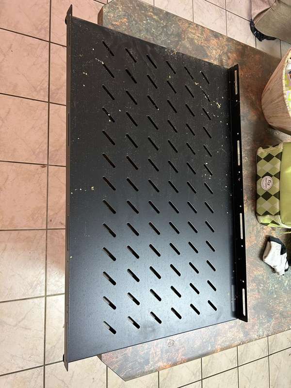 2 x UltraLAN 19" 600mm Flat Cabinet Shelf (for 1000mm depth cabinets) - one bid for both