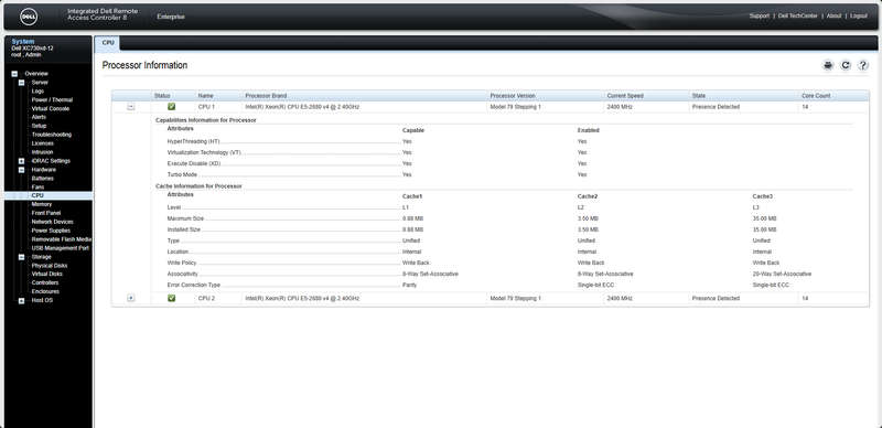 Dell XC730XD-12, 2 X Xeon E5-2680v4, 512 GB ram Server