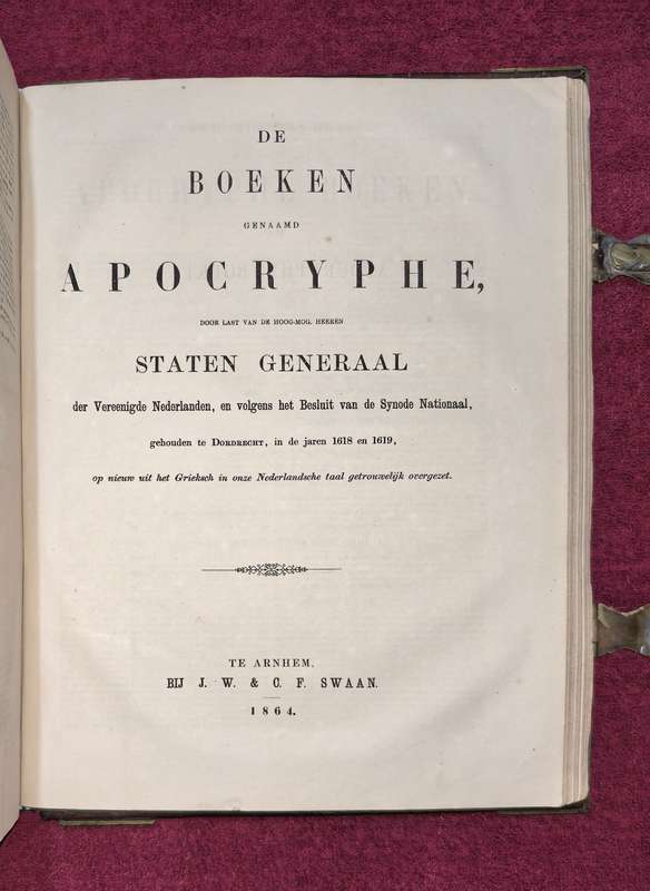 WINSKOOP VAN DIE WEEK:  1864 Nederlandse Statebybel  /  1864 Antique Dutch Bible