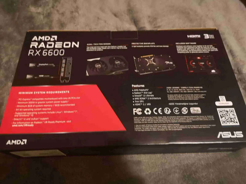 Asus RX 6600 8GB PCIe 4.0 Graphic Card