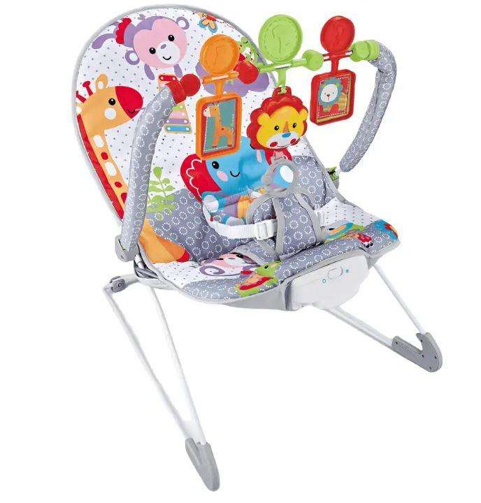 Baby Bouncer and Rocker Chair with Soothing Vibrations, Recline