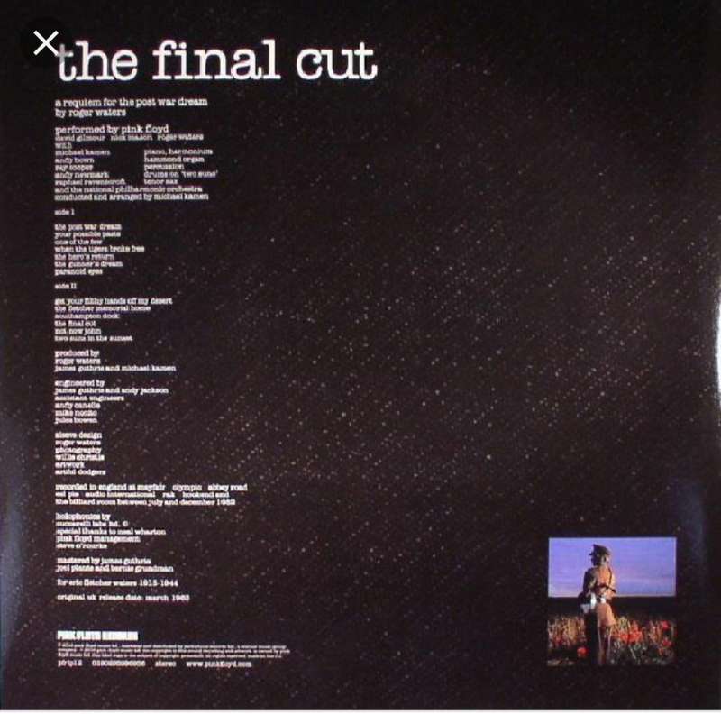 Pink Floyd  The Final Cut - Vinyl