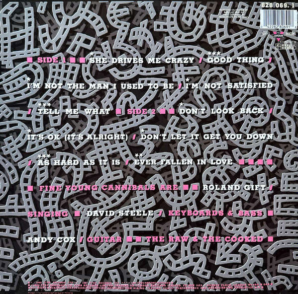 Fine Young Cannibals  The Raw & The Cooked - Vinyl