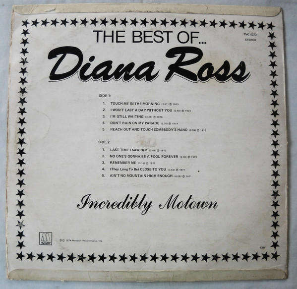 Diana Ross  The Best Of Diana Ross - Incredibly Motown - Vinyl