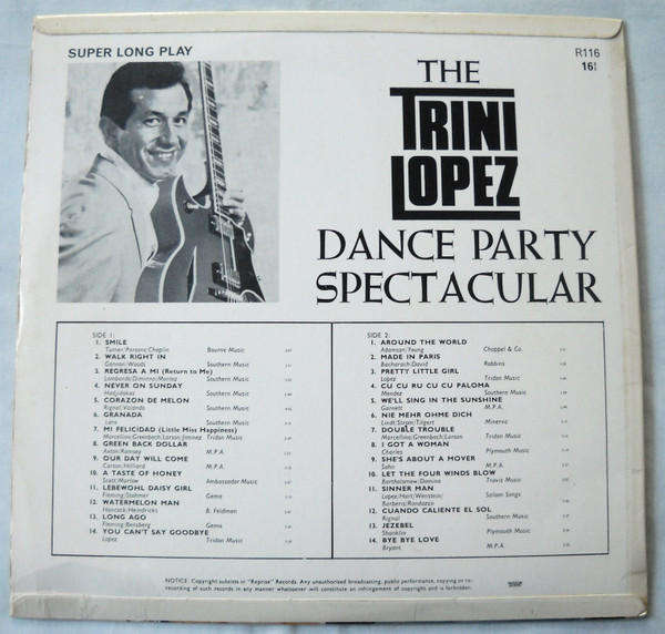 Trini Lopez  Dance Party Spectacular