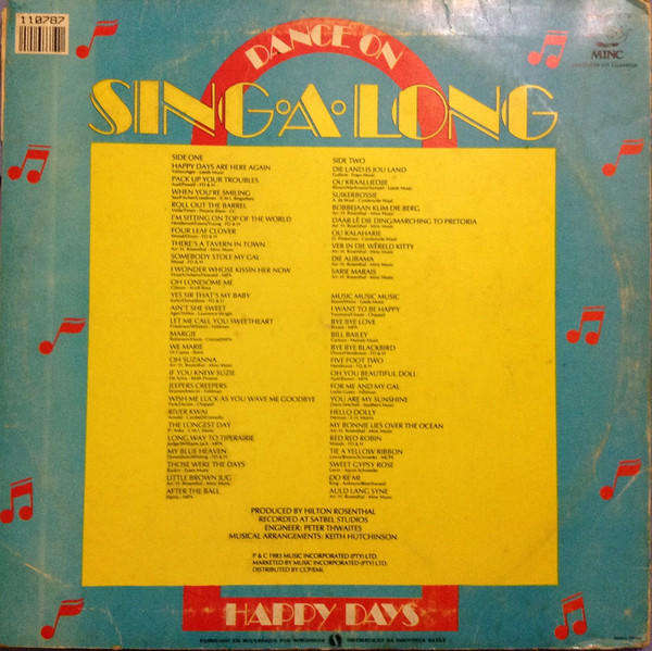 Happy Days Dance On Sing Along - Vinyl