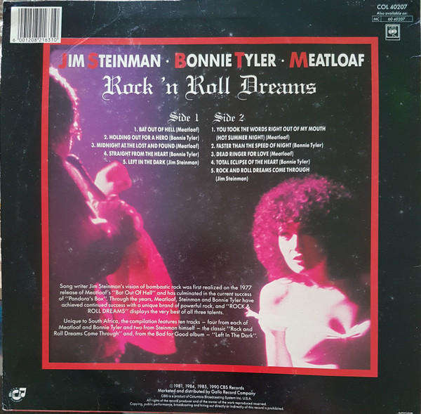 Jim Steinman, Bonnie Tyler, Meatloaf*  Rock 'n Roll Dreams - Vinyl