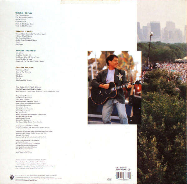 Paul Simon  Paul Simon's Concert In The Park - Vinyl