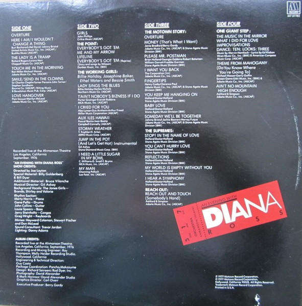 Diana Ross  An Evening With Diana Ross - Vinyl