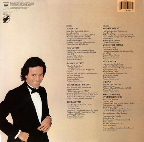 Julio Iglesias - 1100 Bel Air Place - Vinyl
