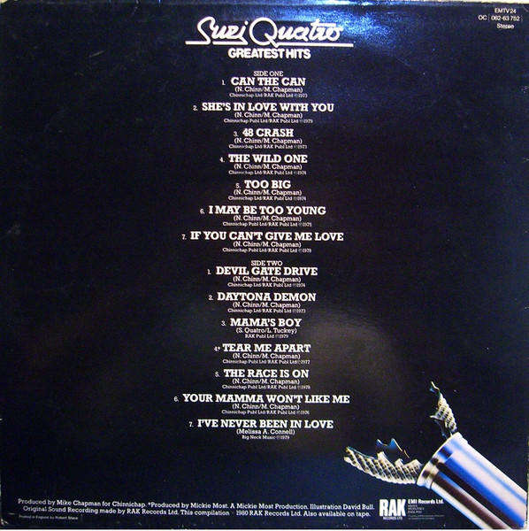 Suzi Quatro  Greatest Hits - Vinyl