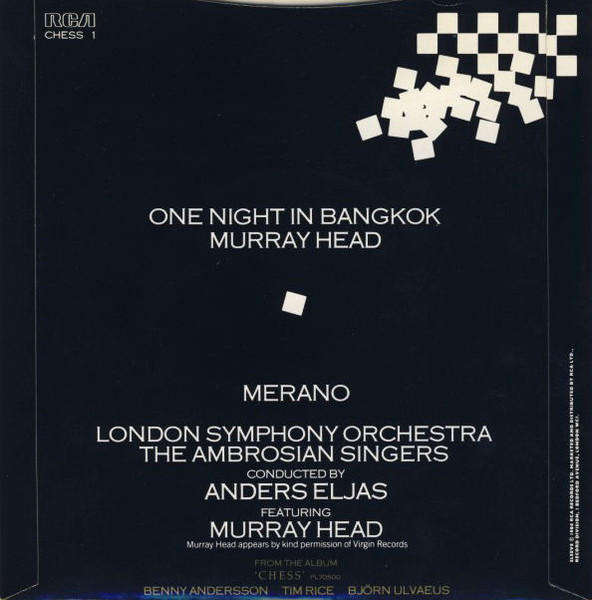 Murray Head  One Night In Bangkok - Vinyl
