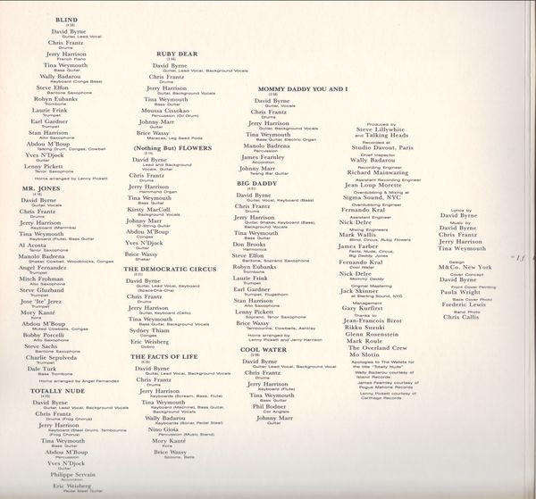 Talking Heads  Naked - Vinyl