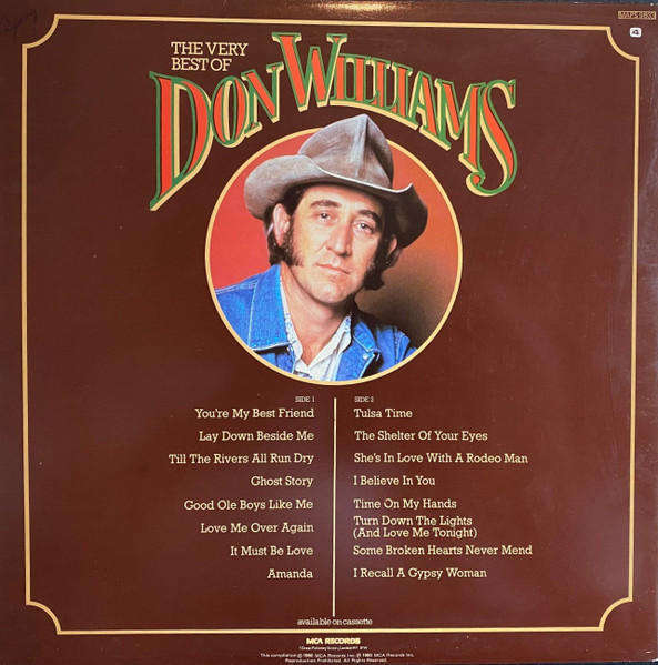Don Williams  The Very Best Of Don Williams - Vinyl