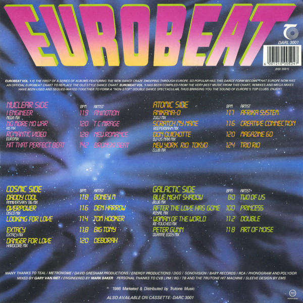 Various  Eurobeat - Vinyl