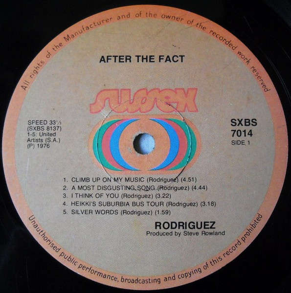 Rodriguez*  After The Fact - Vinyl