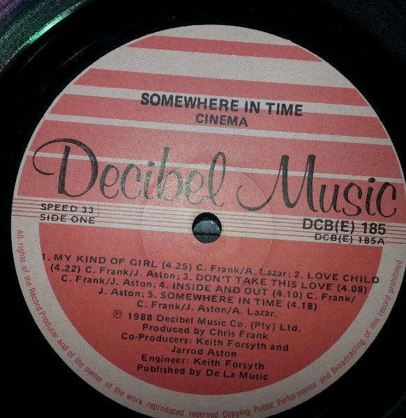 Cinema - Somewhere in Time - Vinyl