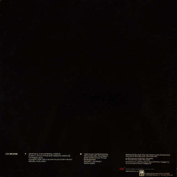 The Police  Ghost In The Machine - Vinyl