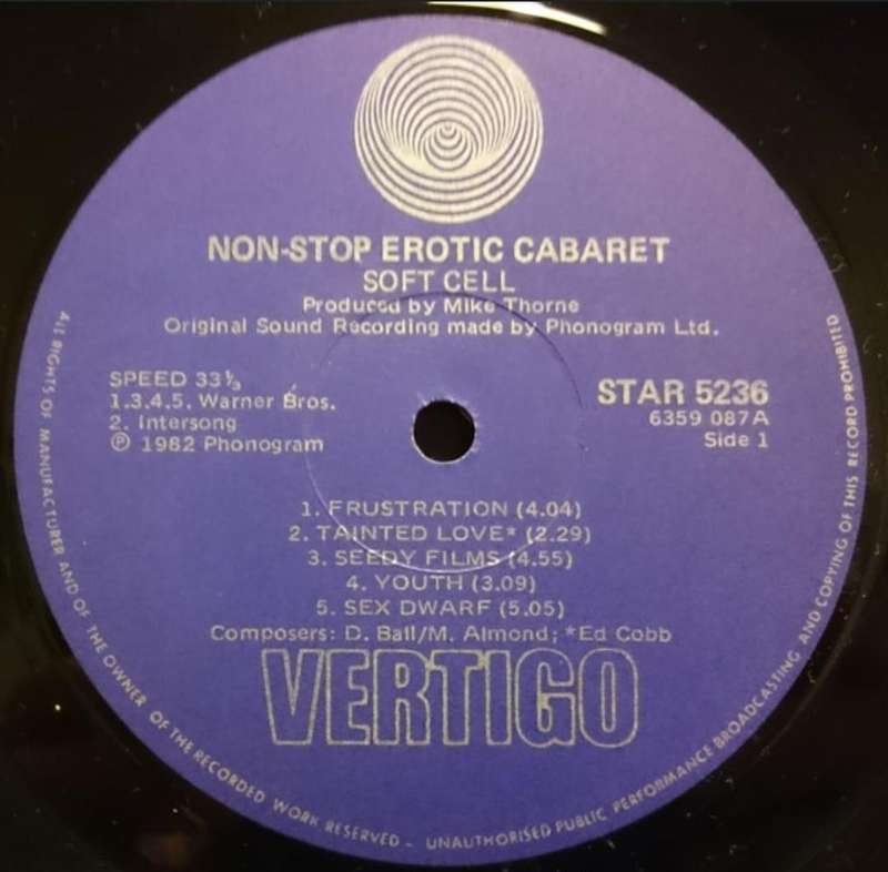 Soft Cell - Non Stop Erotic Cabaret - Vinyl